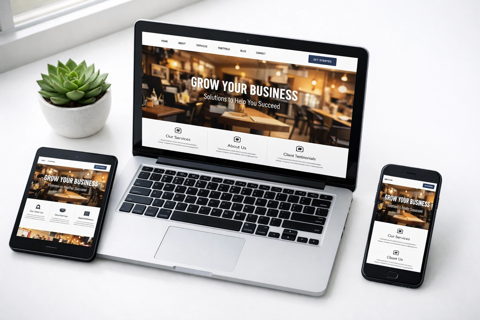 small business website features