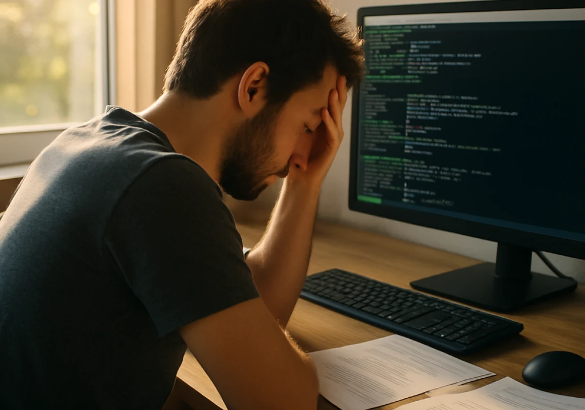 A person panicking about the Cron Job Not Running